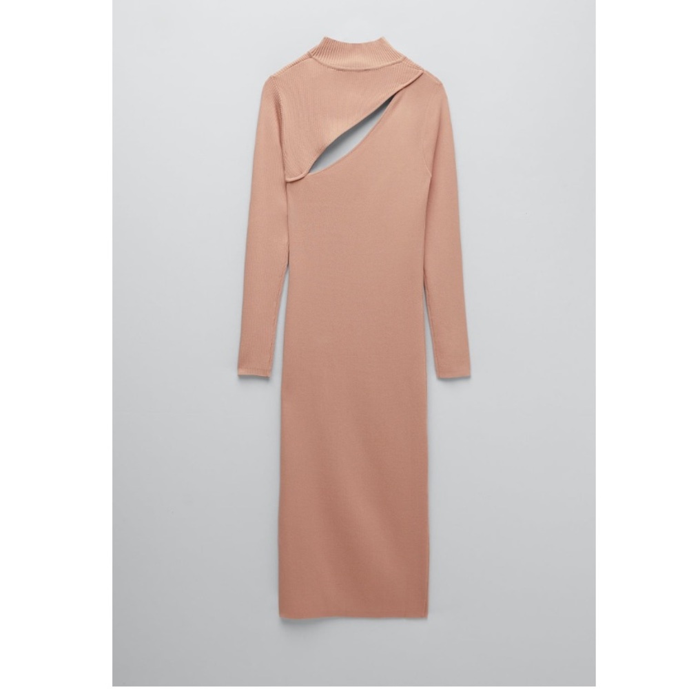 New Zara Midi Dress with cutout detail size Medium